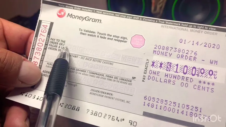 Aprender a llenar un money order